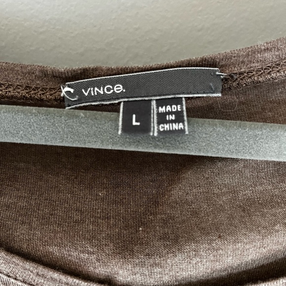 Vince light brown long sleeve t-shirt - Picture 7 of 7